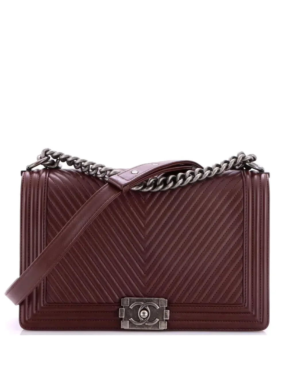 Chanel Boy Flap Bag Chevron Calfskin #323585C39B